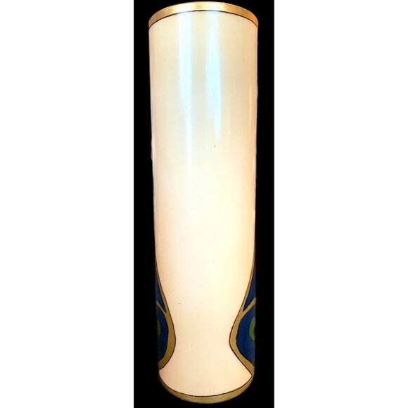 Belleek Willets Porcelain Vase With Hand-Painted Gold Accents & Heart Motif - Picture 4 of 12